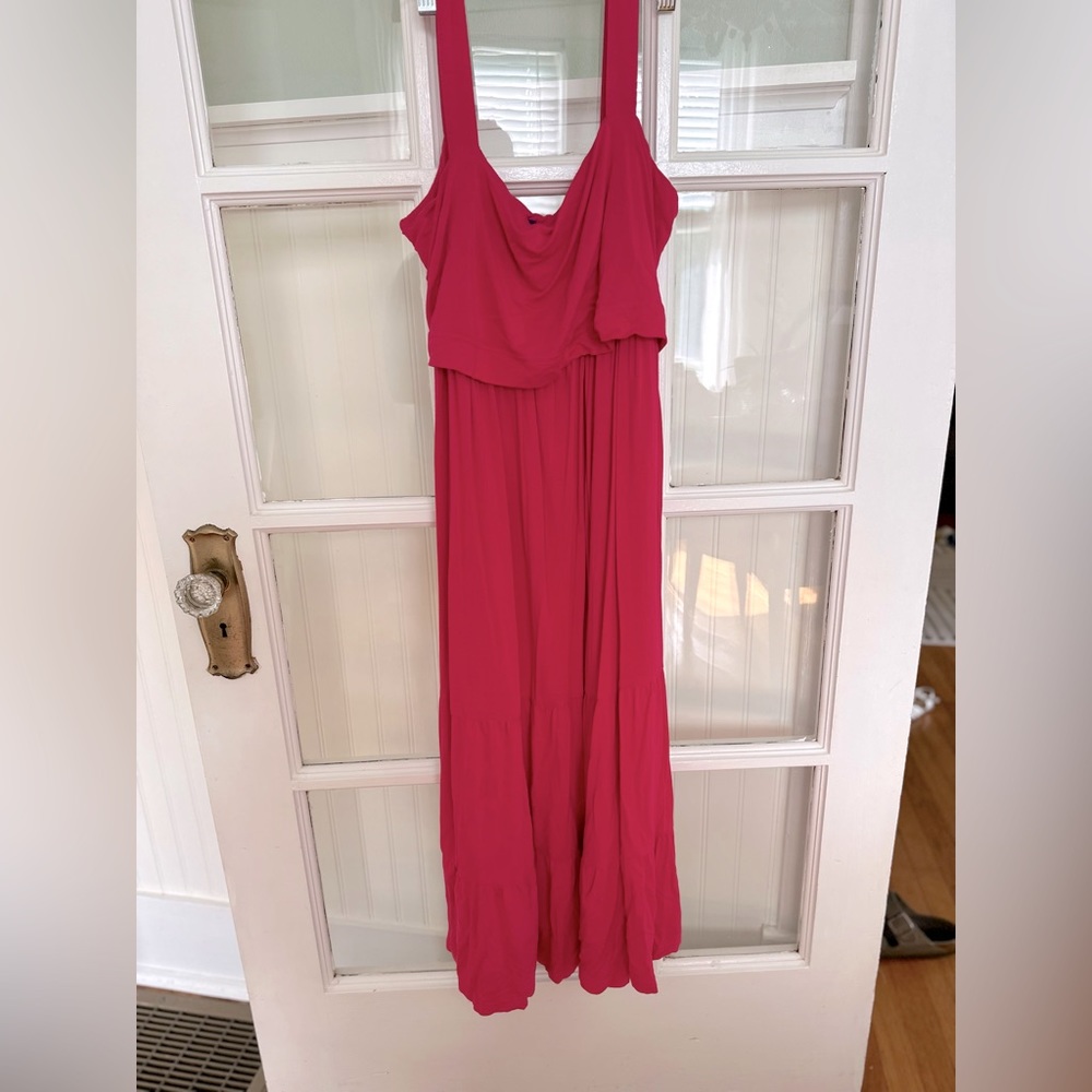 Hot pink seraphine nursing dress